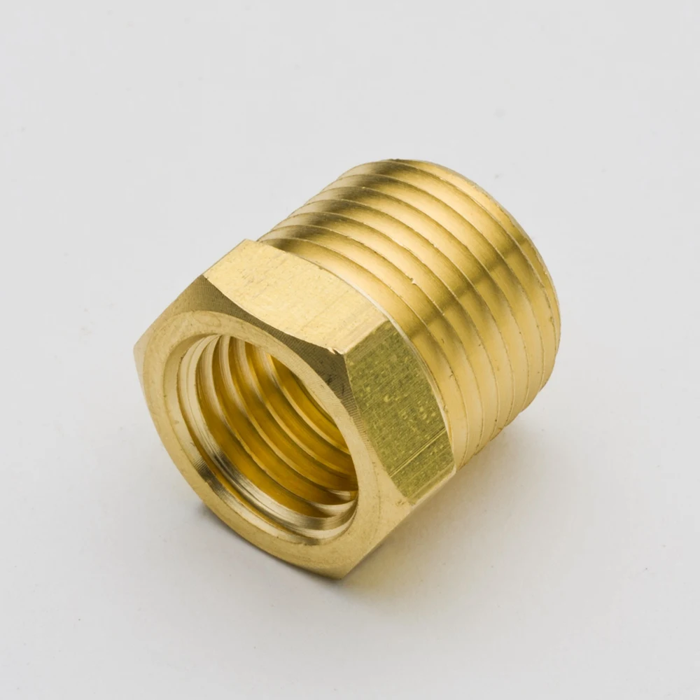 3220 2pcs Brass Hose Fitting Hex Reducer Bushing 1 4 x1 8 3 8 x1 8 3 