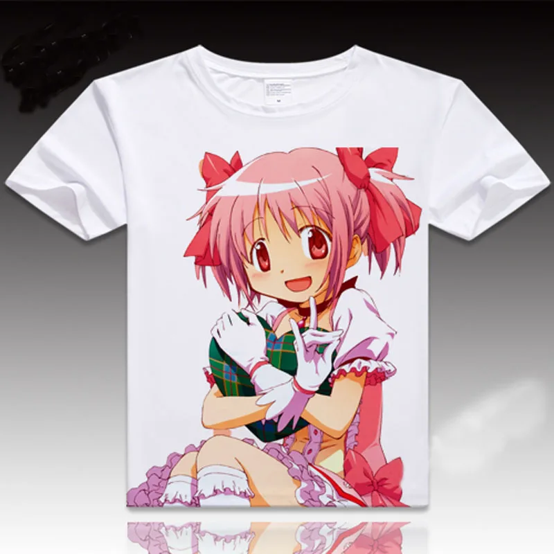Футболка Puella Magi Madoka Magica аниме Tomoe Mami косплей футболки модные мужские женские с