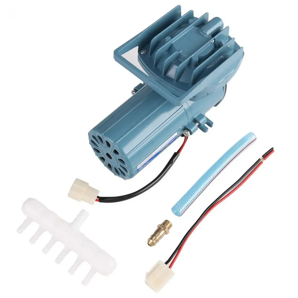 DC 12V Aquarium Air Pump 35W Air Vacuum Pump Aerator Aquarium Air Pump
