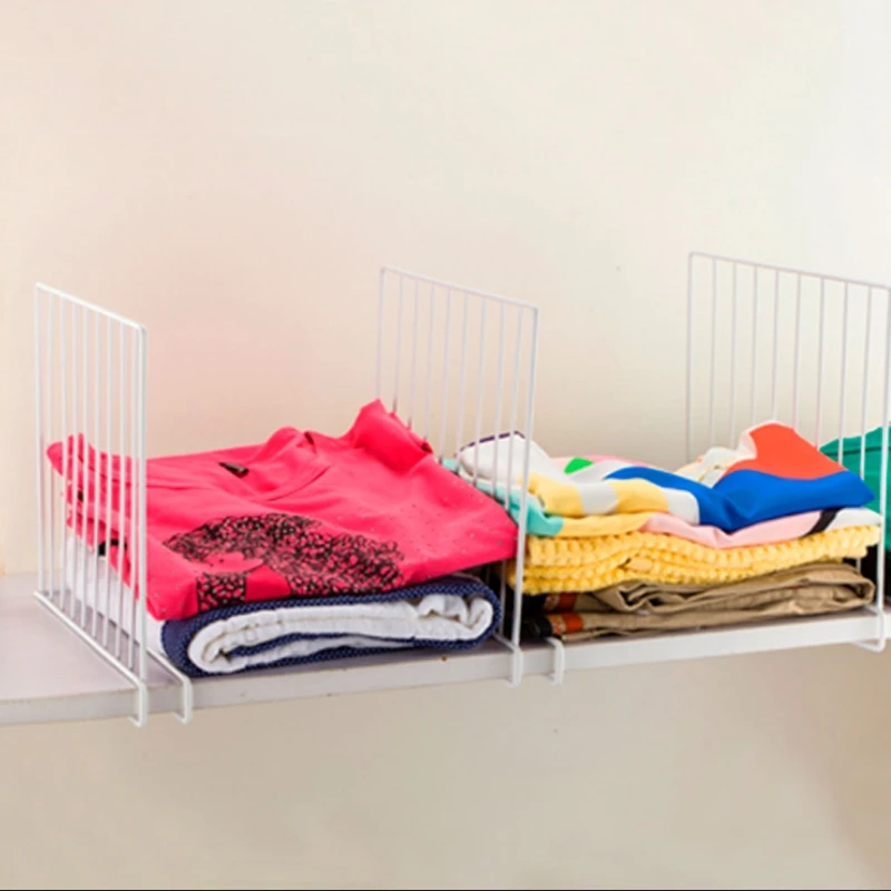 Шкаф полка разделители Экономия пространства шкаф Органайзер стеллаж для хранения одежды