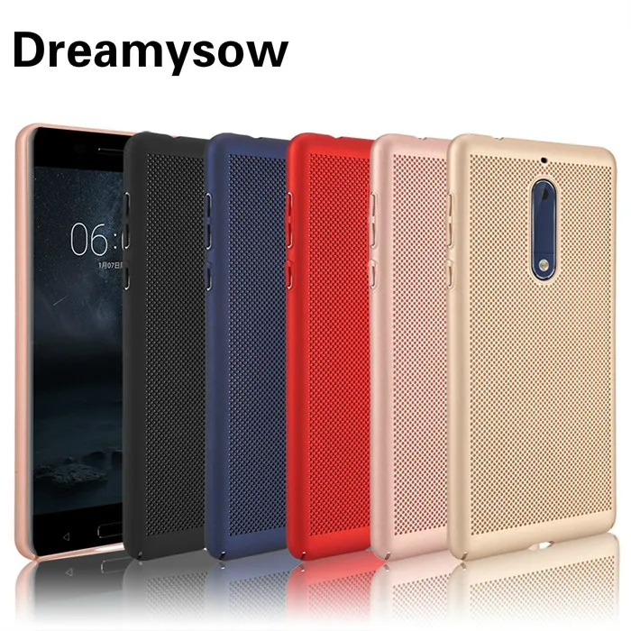 

Phone Case For Nokia 6 2018 7Plus 3 5 8 2 7 9 1 Heat Dissipation Cooling Housing Honeycomb Back Cover Sirocco Accessories Cover