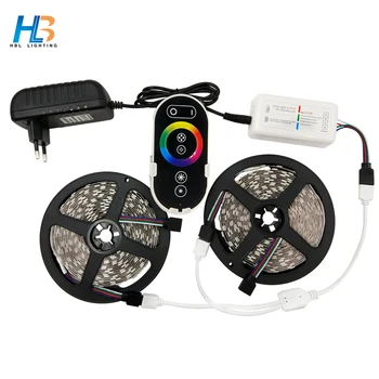 

Led Strip Light 5050 Led Strip Light Waterproof Led Ribbon RF Remote Controller With Power Adapter Led Tape For Home Decoration