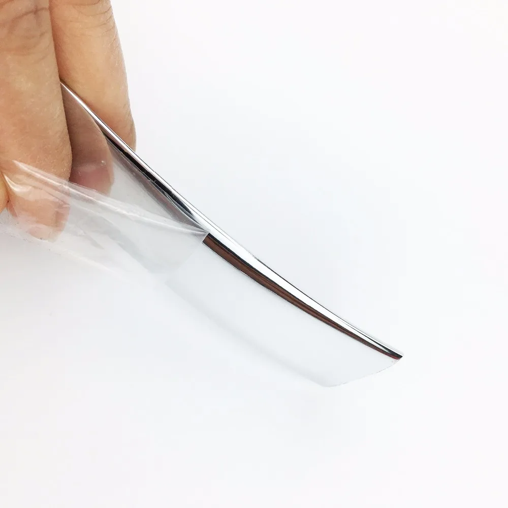 Car styling Width 10MM Chrome Trim Styling Car Sticker Molding Strip Exterior Interior Decoration 1M /2M /3M /5M /10M/15M Car styling Width 10MM Chrome Trim Styling Car Sticker Molding Strip Exterior Interior Decoration 1M /2M /3M /5M /10M/15M