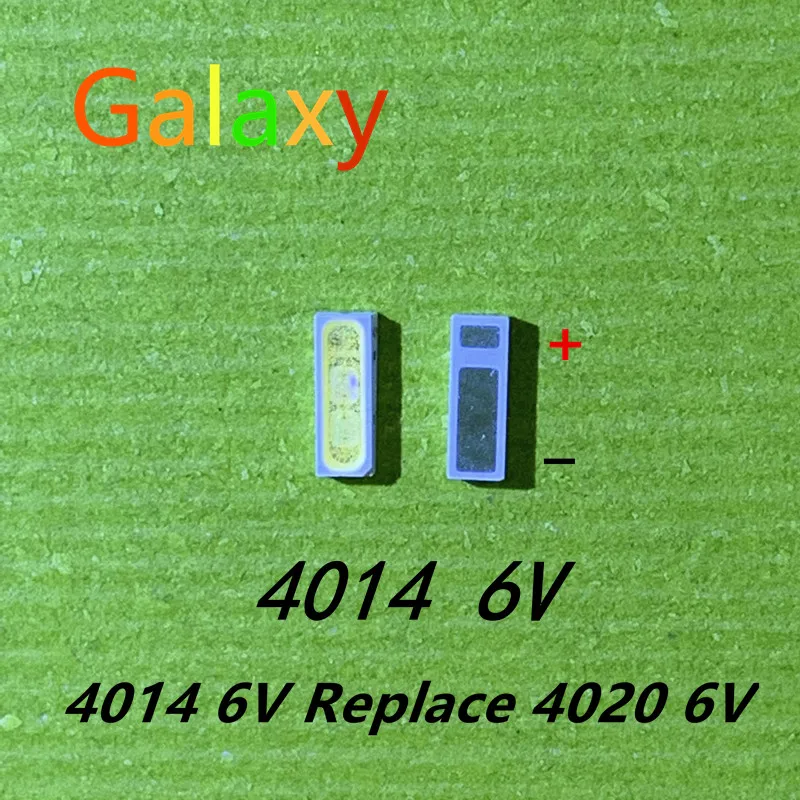 200 шт./лот 4014 4020 чип-2 SMD LED бусины холодный белый 1 Вт 6 в 150 мА для