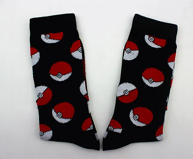 Новые анимационные мужские носки Покемон хлопковые эльфы мяч в трубке носки Покемон взрослые мужские носки