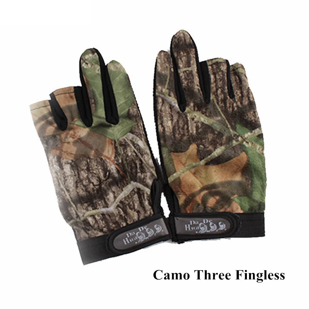 Sports Gloves Finger Gloves Tactical Gloves Outdoor Bionic Camouflage Hunting Fishing Gloves Anti-Slip Tactical Cycling Gloves Multifuntional Fingerless Breathable