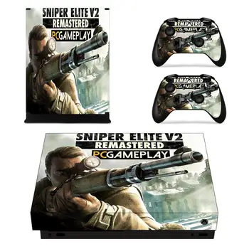 

Sniper Elite V2 Remastered Skin Sticker Decal For Microsoft Xbox One X Console and Controllers Skin Sticker for Xbox One X Vinyl