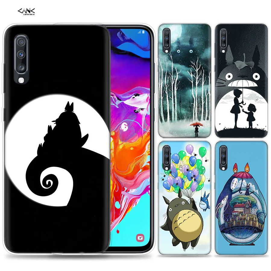 

Bags Case for Samsung Galaxy Mobile Phone A50 A70 A30 A20 J4 J6 J8 A6 A8 M30 A7 Plus 2018 Note 8 9 My Neighbour Totoro Drawings