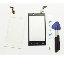 4.0 Pulgadas de Pantalla Táctil Para Micromax A093 Sensor de Pantalla Táctil Digitalizador Con Pegamento + herramientas, negro/Blanco