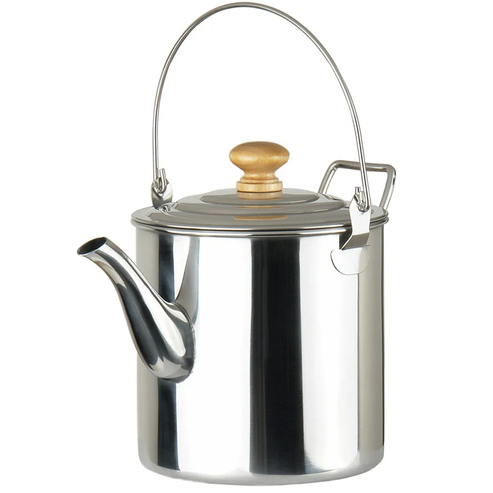 Vajilla al aire libre 3000 ml acampar al aire libre olla de acero inoxidable tetera cafetera