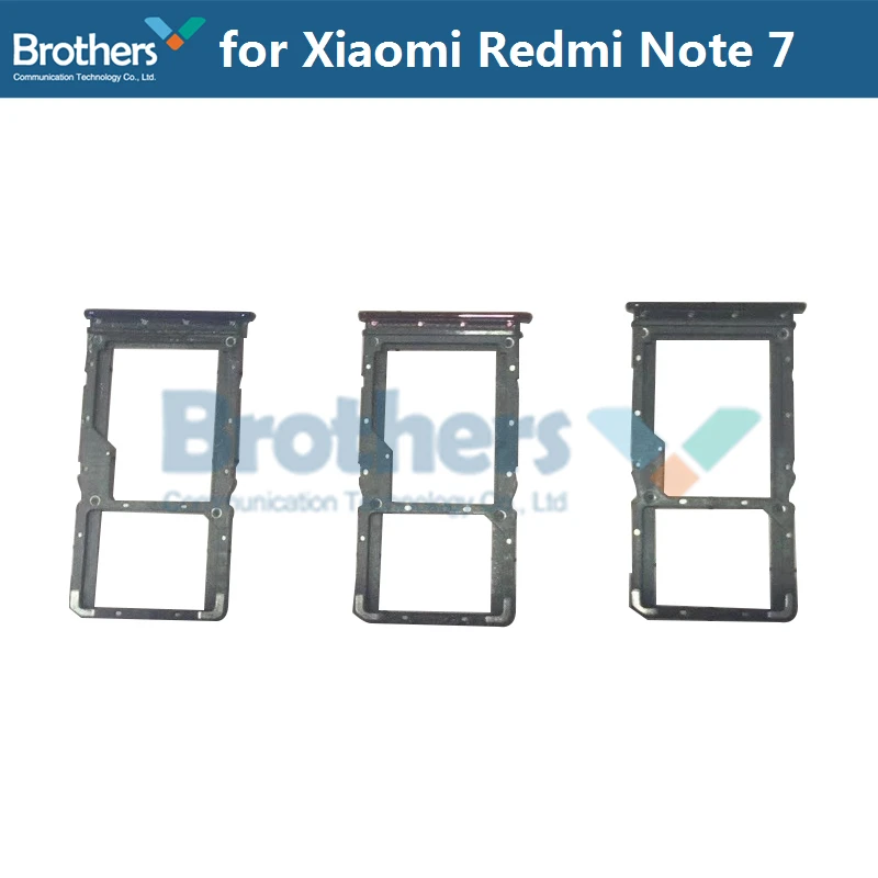 SIM Tray For Xiaomi Redmi Note 7 Sim Card Slot Holder For Xiaomi Redmi Note 7 Phone Replacement Parts Black Gold Blue 1pcs New (1)