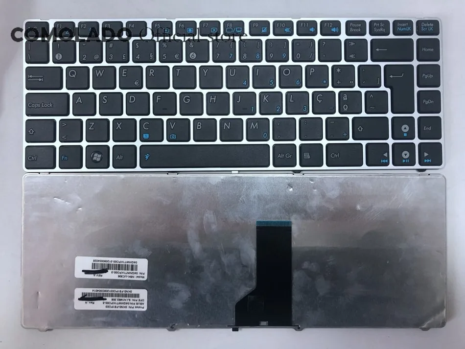PO португальский Клавиатура для ноутбука ASUS K42J X43 X43B A43S A42 K42 A42J X42J K43S UL30 N42 N43 B43 U41 | Клавиатуры для замены -32971731059