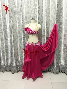 

Bellydance oriental Belly Indian gypsy dance dancing costume costumes clothes bra belt chain scarf ring skirt dress set suit 043