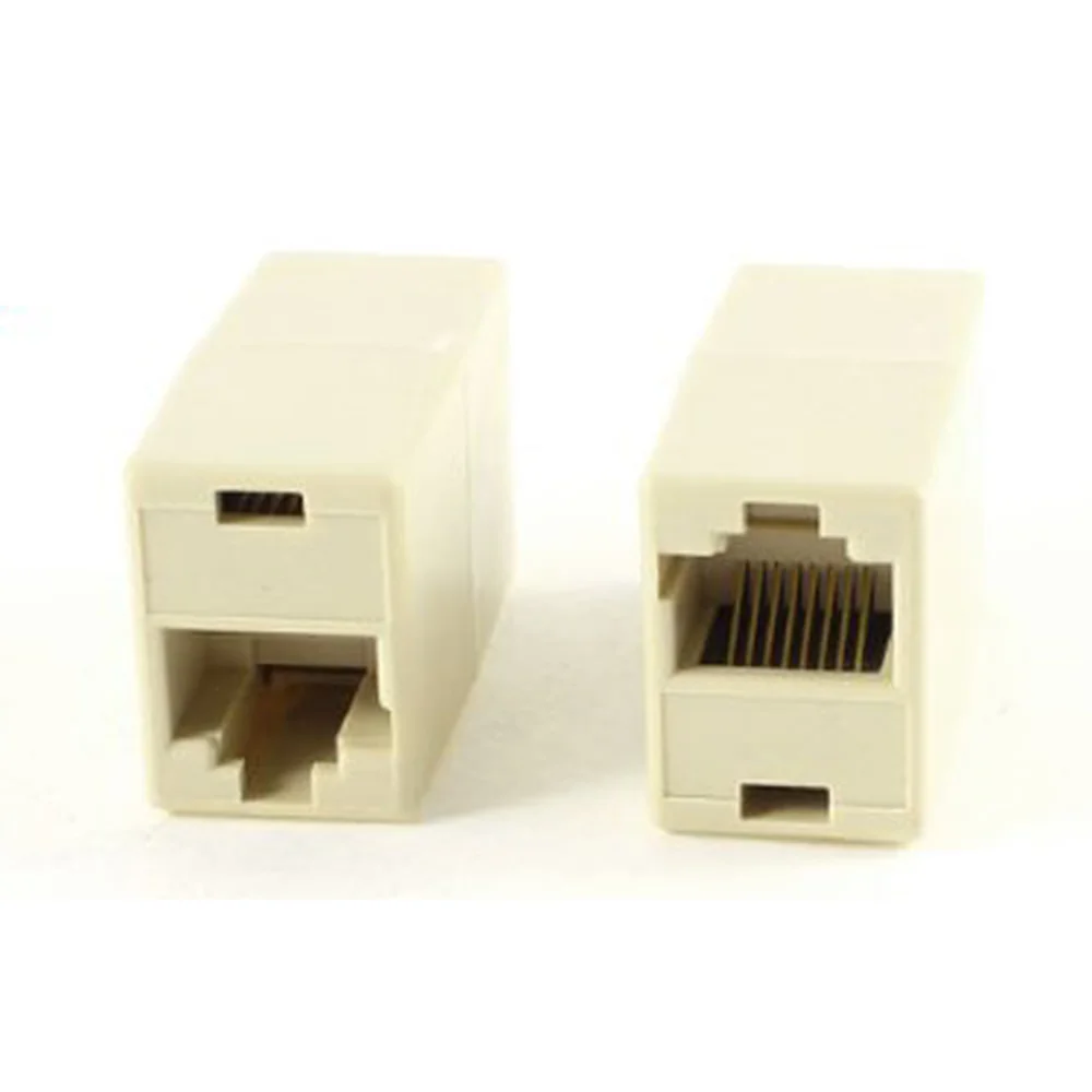 THGS 10 قطع RJ45 8P8C مزدوجة منافذ الإناث التوصيل الهاتف موصل THGS 10 قطع RJ45 8P8C مزدوجة منافذ الإناث التوصيل الهاتف موصل