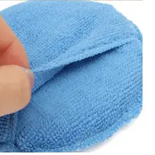 10 шт./лот, Новое поступление, 1 шт., автомобильный бочонок микрофибры аппликатор для нанесения полироли полировочные губки " Диаметр с карманом