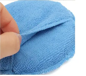 

10pcs/lot New arrive 1pc Car Microfiber Wax Applicator Pads Polishing Sponges 5" Diameter with pocket