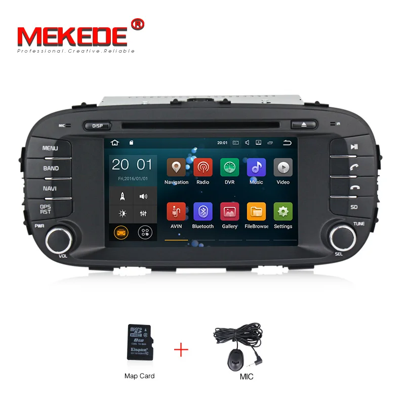 MEKEDE PX3 RK3188 Android 8,1 Автомобильный DVD радио плеер подходит для Kia Soul Мультимедиа ТВ gps навигация Поддержка wifi BT - Цвет: Standard model