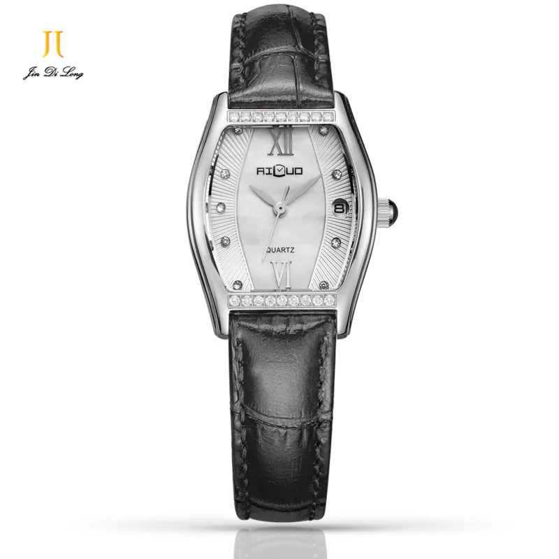 Ailuo Luxury Fashion Ladies Casual Business Watch Women Elegant Diamond Quartz Watches Retro Diamond Wristwatch Waterproof