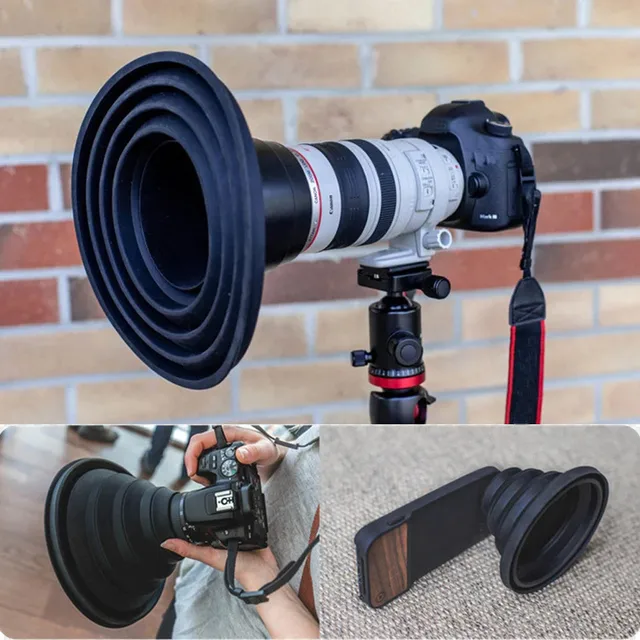 High quality CPL Silicone Ultimate Lens Hood Anti-glass reflective lens cover-Free Photos Videos For photographers Practical