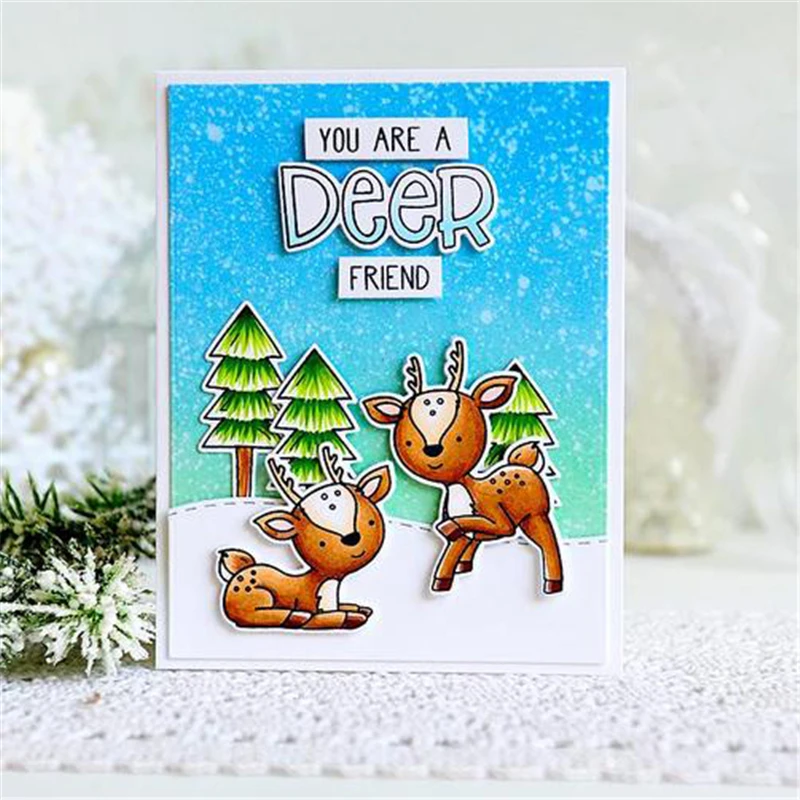 

New Animal Deer Pattern Metal Cutting Dies new 2019 for Dies Scrapbooking Card Making Album Embossing Die Cuts Stencil Decor