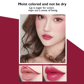 

Double-end Makeup Lipstick Lip liner Waterproof Long Lasting Tint Sexy Red Lip Stick Beauty Matte Liner Pen Lip liner