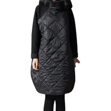 Творческий Дизайн плюс Размеры Для женщин зимние Теплая парка лоскутное водолазка футболки хлопок мягкий дамы camiseta mujer