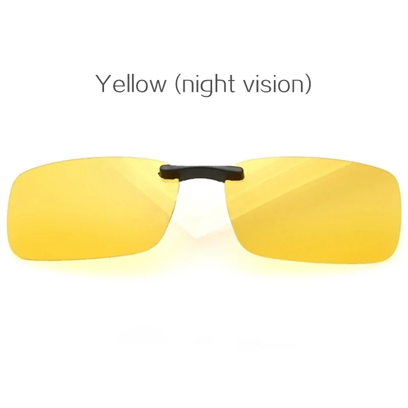 UVLAIK, ультралегкие, близорукие, поляризационные солнцезащитные очки, мужские, поляризационные линзы, очки ночного видения, солнцезащитные очки, флип-ап, на клипсе, очки для близорукости - Цвет линз: Yellow