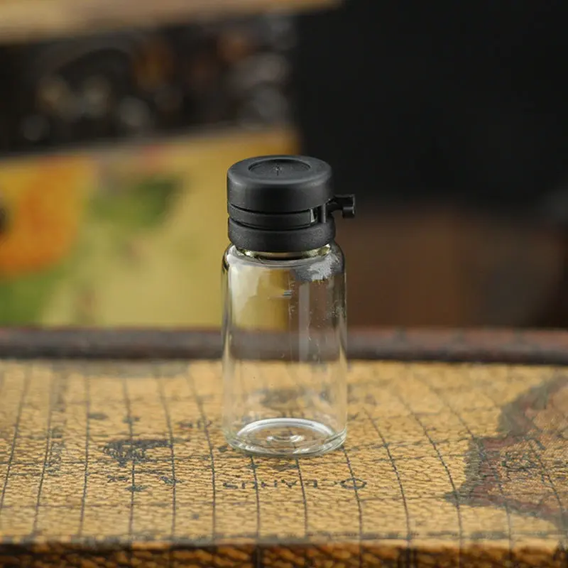 Небольшой Прозрачный Эфирные масла бутылка с Пластик крышкой, 4 мл Стекло бутылки, мини ясно Стекло флаконы, мини Стекло контейнер f20171465