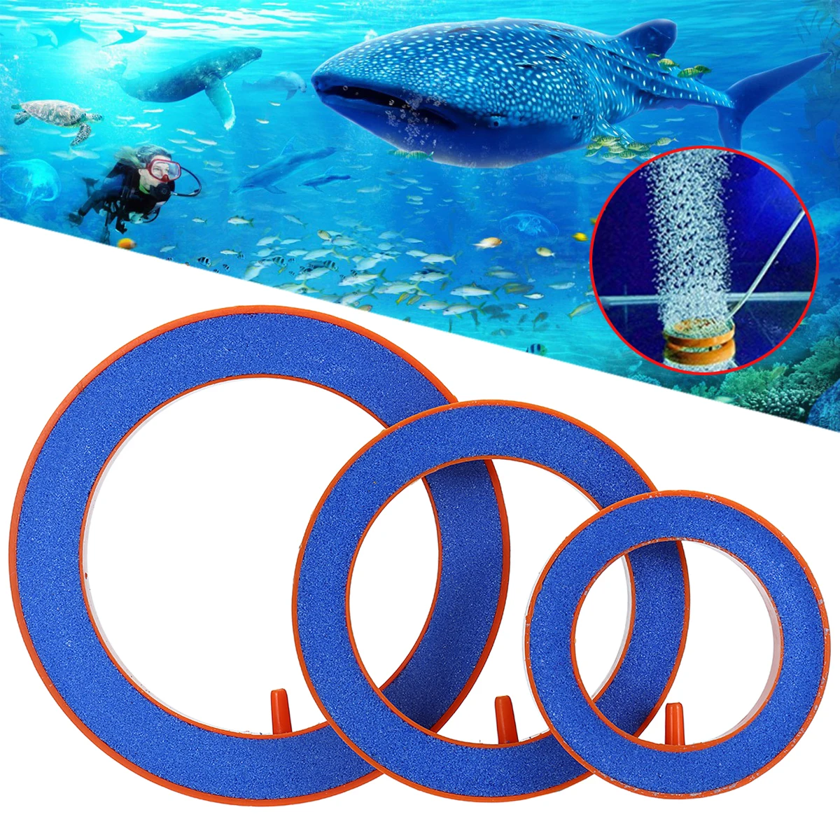 

Air Stone75/100/125mm Aquarium Bubble Air Pump Hydroponic Oxygen Plate Fish Tank Accessories Aeration Aerator