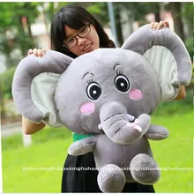 Огромный плюшевый слон игрушка большой серый слон кукла длинный нос слона кукла подарок куклу около 60 см