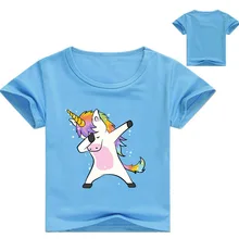 Z&Y 2-16Y Dabbing Pug T Shirt Cute Funny Dog Jongens Tshirt Summer Tops Girls T-Shirt Fashion Cartoon Printed Hip Hop Tee Shirts dog surfer printed cartoon tee