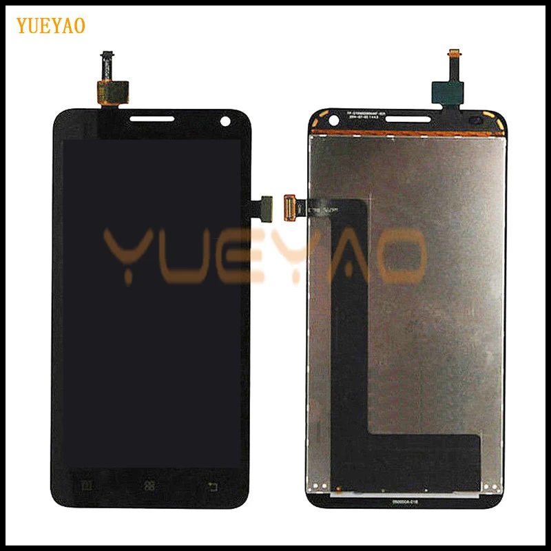 Pаспродажа YUEYAO ЖК дисплей для lenovo S580 ЖК экран с сенсорной стеклянной панелью цифровые аксессуары Замена для S580 дигитайзер сборка