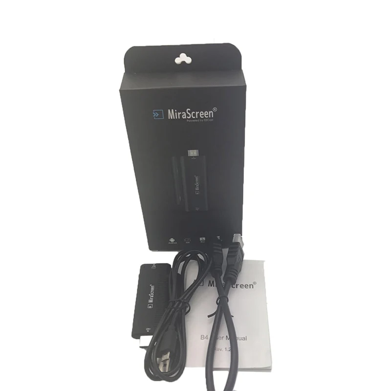 MiraScreen B4 беспроводной 2,4 ГГц HDMI Dongle Full 1080 P HD ТВ карты miracast DLNA Airplay для Android с внешняя антенна wifi