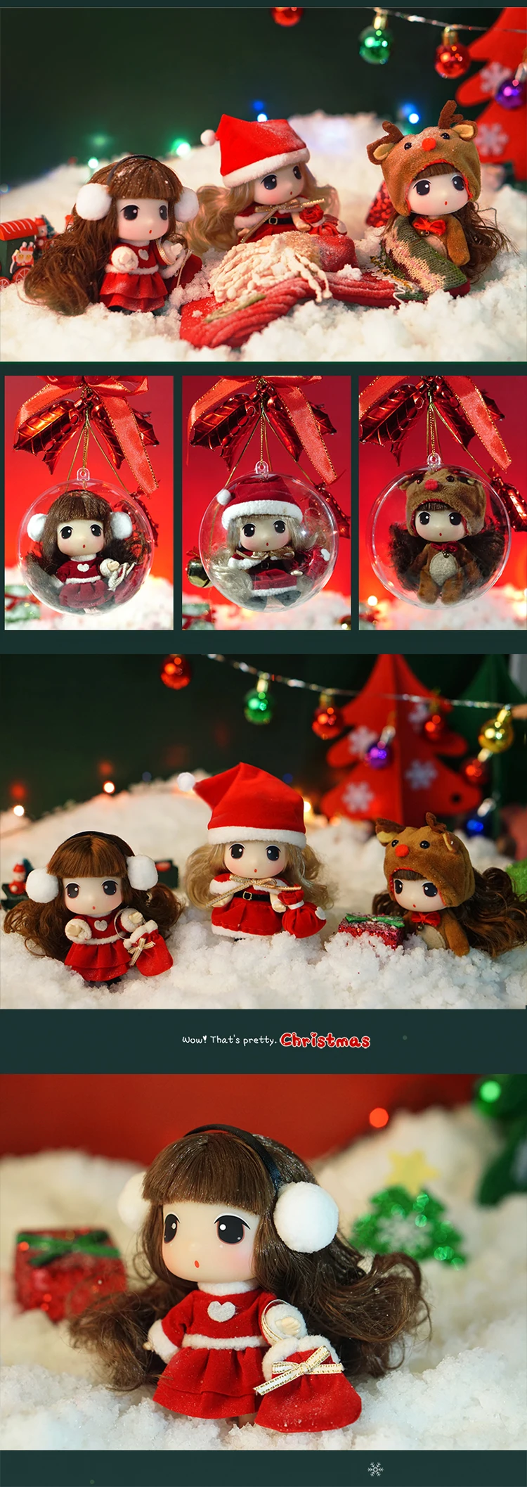Ddung мягкая набивная кукла Рождественский костюм Моделирование куклы игрушки для детей развивающие реалистичные дети кукла подарок на день рождения