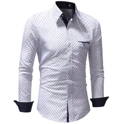 410151 RUIKE мужская одежда Рубашки Slim Для мужчин рубашка XXXL C88