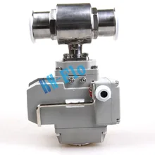 1-1/" из нержавеющей стали 304 Tri Зажим моторизованный Электрический движимый шаровой клапан AC220V
