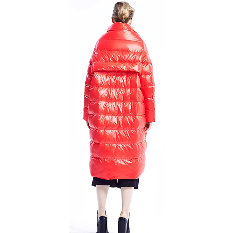Bas Mode Europe xitao Bouton Pleine Vers Manteau Solide Black Zll1290 Manches Couleur red Nouveau Zll1290 Le Casual Asymétrique Épais Automne Femmes 2018 Couvert q4Tx5n4rS