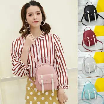 

2019 Newest Style Women Girls Hot Sale Mini Faux Leather Backpack Rucksack School Bag Travel Bag