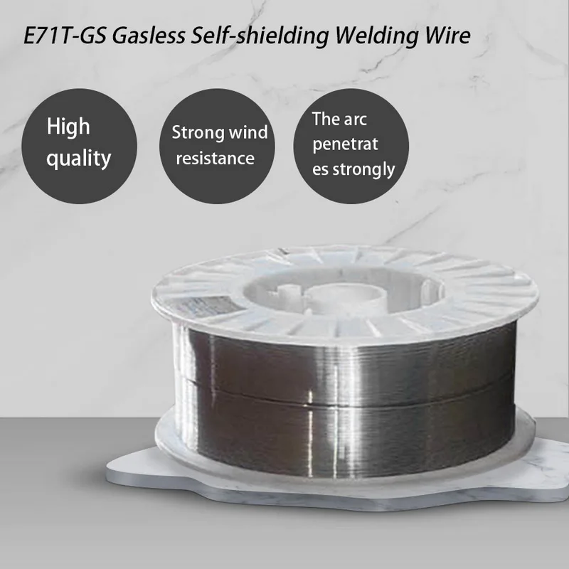 

High Quality 1000g Solid Welding Wire E71T-GS Mild Steel Gasless Flux Cored 0.8mm 1.0mm Welding Line Strong Wind Resistance