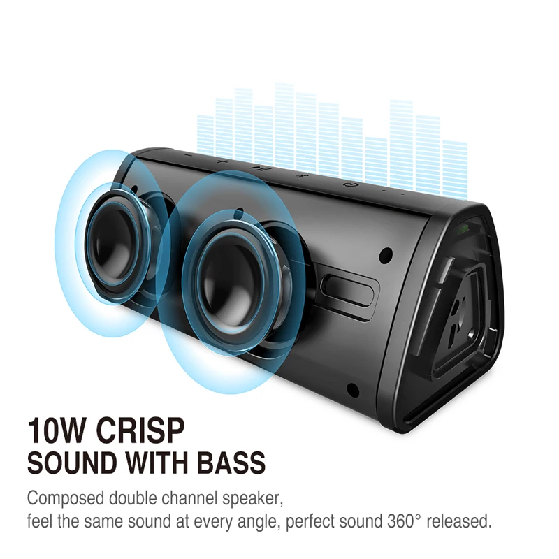 Alto-falante sem Fio Aux com Microfone para Android Mifa Bluetooth Portátil Estéreo Grande Potência 10 w Sistema Mp3 Música Áudio Iphone A10 Som - Image 3