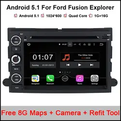 1024x600 4 ядра Android 5.1 автомобильный DVD для Ford Fusion Explorer 500 F150 F250 F350 Край Экспедиция Mustang Радио GPS навигации