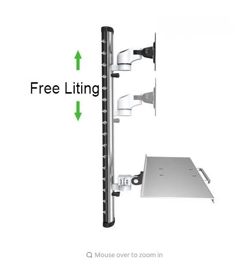 حامل تليفزيون جدار طوي مريح الألومنيوم اعتصام حامل رصد + لوحة المفاتيح حامل كامل الحركة الذراع 15 \