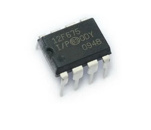 5PCS IC PIC12F675-I//P PIC12F675 DIP8 Microchip MCU CMOS FLASH-Base 8BIT