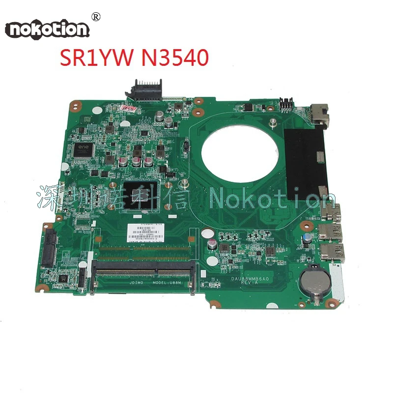 NOKOTION DAU88MMB6A0 786901-501 786901-001 Laptop motherboard For HP 15-F SR1YW N3540 DDR3 Main board NOKOTION DAU88MMB6A0 786901-501 786901-001 Laptop motherboard For HP 15-F SR1YW N3540 DDR3 Main board