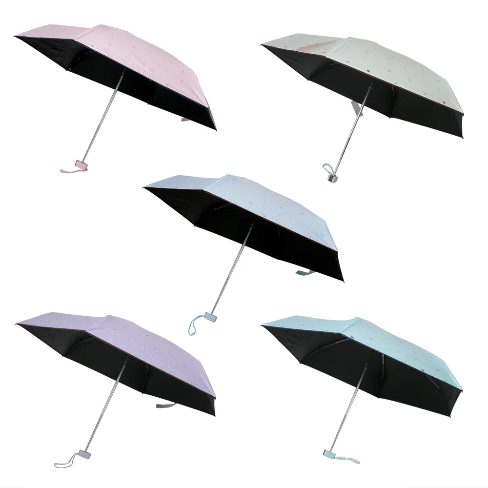 NICEYARD Портативный Сверхлегкий складной зонтик мини карманный зонтик пять раз зонтик 5 цветов