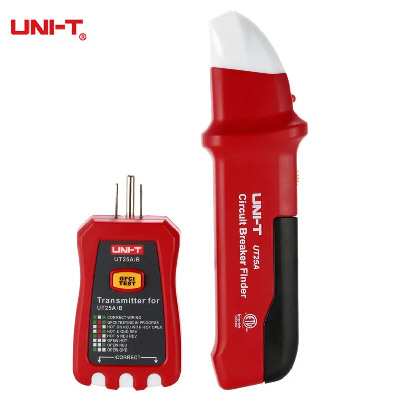 

UT25A Automatic Circuit Breaker Finder Fuse Socket ground Tester Electrician Diagnostic tool with LED Indicator Electric Repair