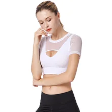 Новые летние женские спортивные бюстгальтеры, топы быстросохнущие сексуальные спортивные Bh дышащие женские фитнес спортивный бюстгальтер-топ для йоги