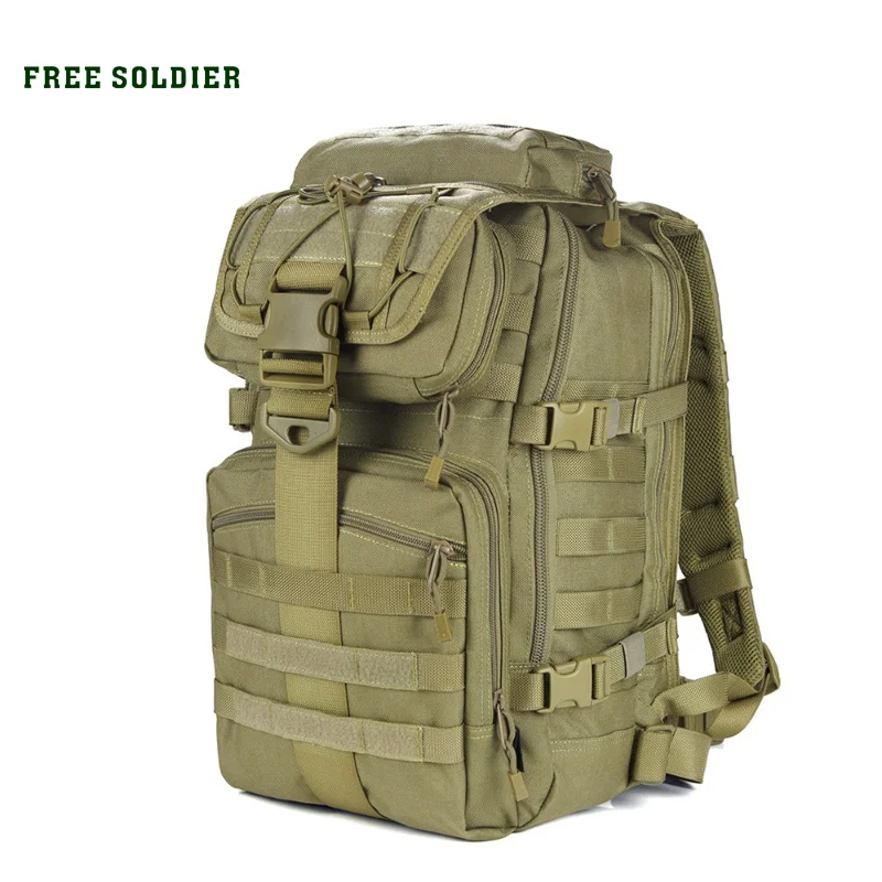 FREE SOLDIER Outdoor x7 Dupont teflon fabric YKK zipper duraflex tactical bag camping&hiking