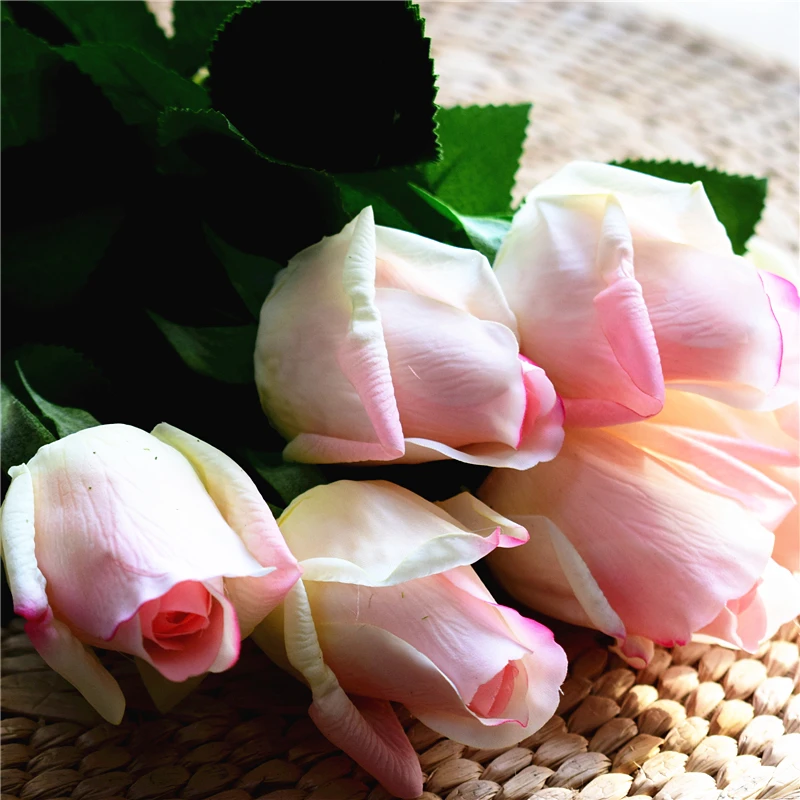 

Light Blush Roses Real Touch Flowers Silk Roses DIY Wedding Flowers Artificial Flower Silk Bridal Bouquets Wedding Centerpieces