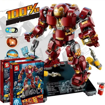 

1530pcs Super Heroes Iron Man Hulk Buster: Ultron Edition Model Figures Building Blocks Compatible With Lego 76105 Free Shipping